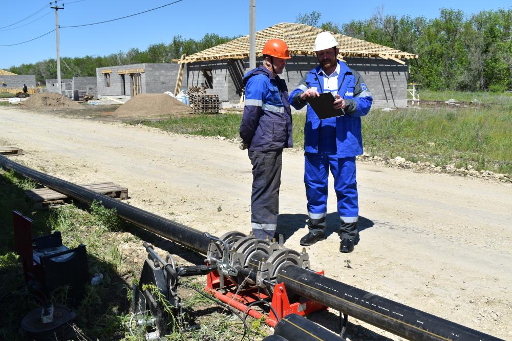 В пос. Марьино Оренбургского района началось строительство внутрипоселкового газопровода